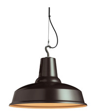 Suspension design ELEANOR LIGHTING Hook Hercules - Ø 50 cm Black / Goldie