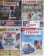 COUPE du MONDE Russie 2018 : les BLEUS champions ! Lot de 19 L'EQUIPE intégral