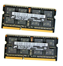 Lot de 2x4Go DDR3 SO-DIMM Micron PC3-12800 (8 Go total)