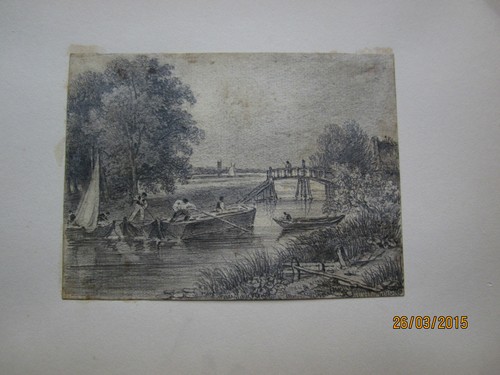 Dessin situé rivière - dessin, "