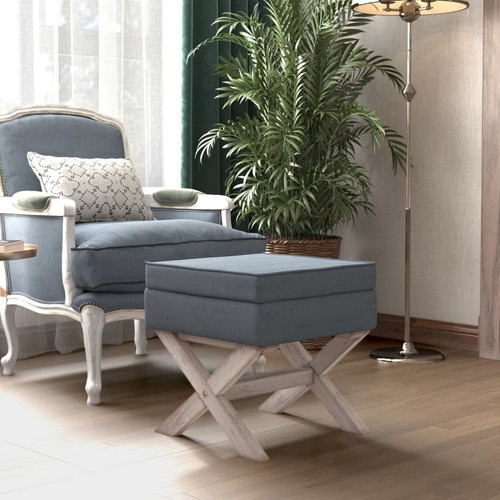 Tabouret rangement gris - de,