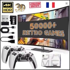Game Stick M15 64G Console TV 4K – 2 Manettes Sans Fil, 40000+ Jeux Arcade HD