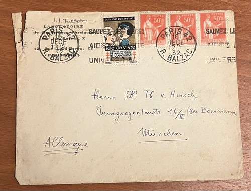 Enveloppe historique 1932 - enveloppe,