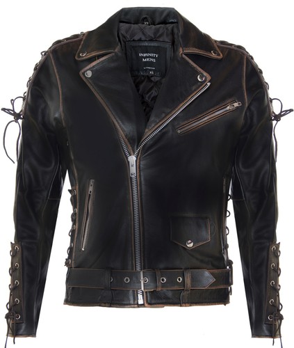 Veste biker cuir - biker,