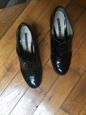 Bottines noires vernies à lacets Fratelli Rossetti T38,5 Italien