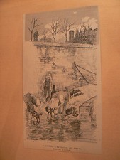 ancien lithographie tiree de