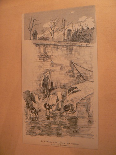Ancien lithographie tiree - tiree, de
