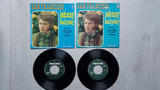 LOT 2  EP 45 T 4 TITRES  JOHNNY HALLYDAY SAN FRANSISCO POCHETTE DIFFERENTES