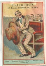 Chromo Girard Proix Chapeau spectacle 