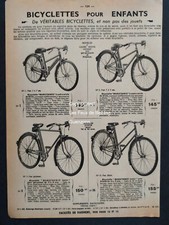 Bicyclette populaire femme enfant   velo  publicité 1961
