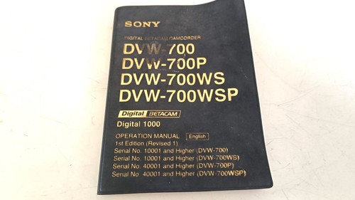 Notice manual sony - notice,