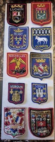 Lot anciens écusson - 10,