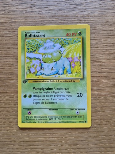 Carte pokémon bulbizarre - pokémon,