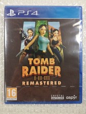 TOMB RAIDER I-II-III (1-2-3) REMASTERED (STARRING LARA CROFT) PS4 FR NEW (GAME I
