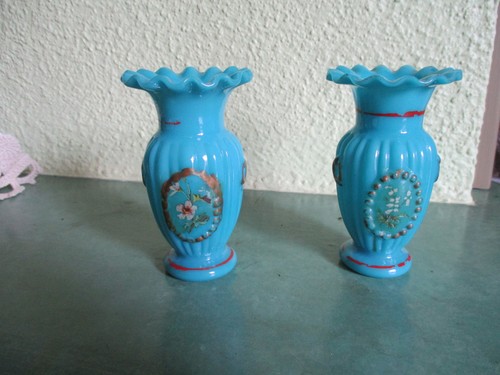 Paire petits vases en - de,