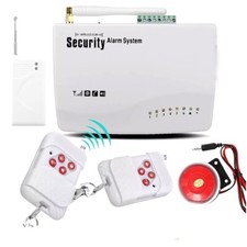 Kit D'Alarme Antivol Maison Sans Fil GSM Intégré Sirène Et Antenne E-002