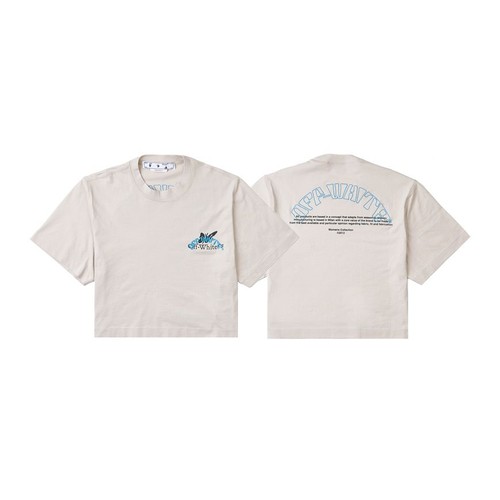 Off white shirt manches - t-shirt, à