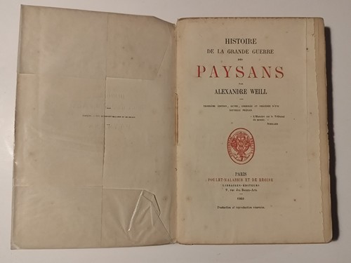 Livre ancien weill - ancien/a.weill, "histoire