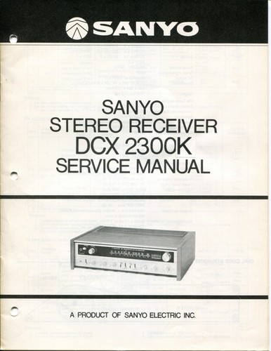 Sanyo model dcx - sanyo, stereo