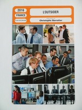 CARTE FICHE CINEMA 2016 L'OUTSIDER Arthur Dupont François Xavier Demaison Ouazan