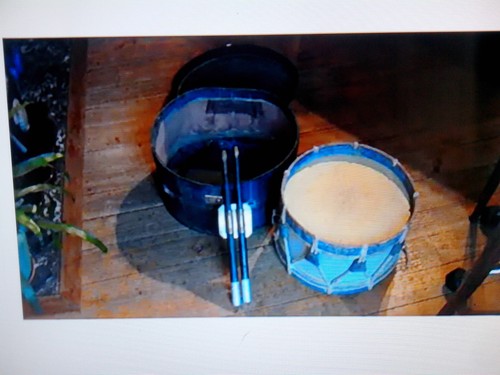 Rare ancien tambour - ancien, paul