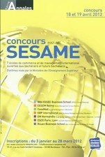 Concours SESAME : Annales, sujets et corrigés officiels, Studyrama