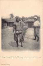 Congo Brazzaville - Chief Missanga and his pregnant wife in N'Goko in 1904 - Pub