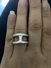 Bague Hermes Osmose Argent 