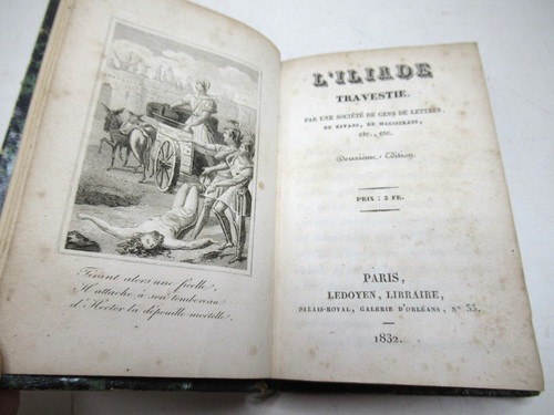 Iliade travestie 1832 - l'iliade,