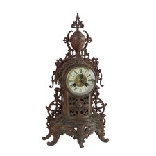 Horloge d'Appui Ancien Style Éclectique Bois France '800-'900