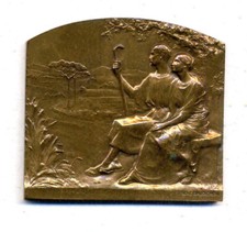 Médaille plaquette bronze par