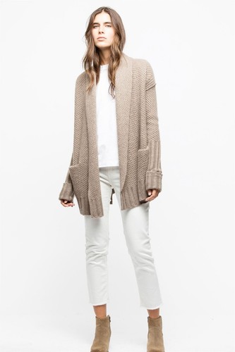 Long cardigan veste cachemire - long,