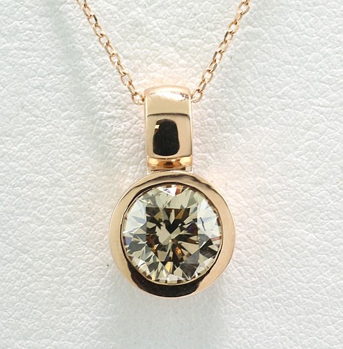 Pendentif diamant solitair - diamant,