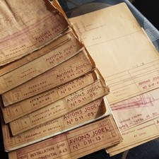 AVION JODEL D 11 Liasse de 16 plans originaux  + Manuel Moteur Continental A 65