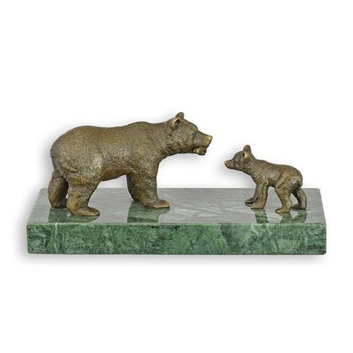 Sculpture ours avec - sculpture, petit
