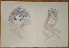 Shan MERRY (1935) Lot De 2 Lithographies originales signées