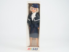 Poupée  SAS Scandinavian Airlines Mini stewardess mannequin Hôtesse de l'Air