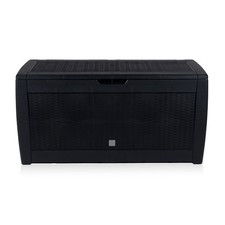 Lifetime Garden Coffre de Jardin Extérieur avec Couvercle, avec Roues - Plastiqu