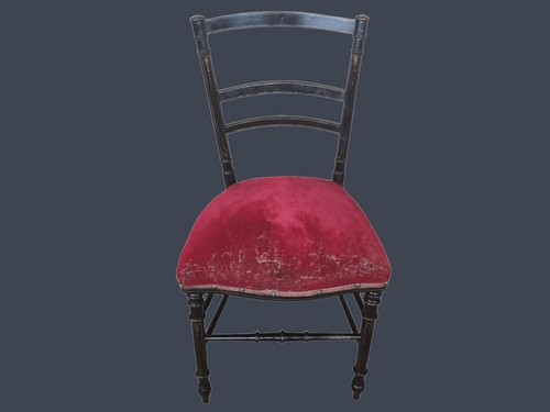 Chaise singulière ébénisée - chaise,