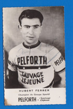 CYCLISME carte cycliste HUBERT