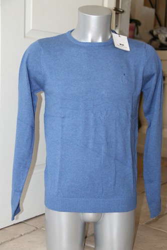 Pull coton bleu kanabeach - coton,