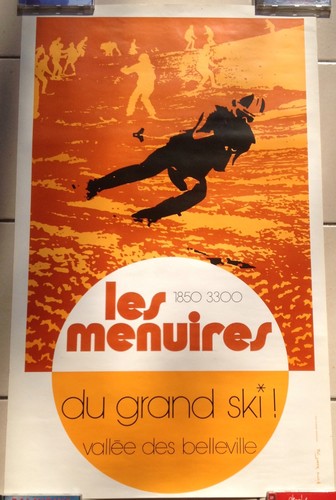 Rare affiche ancienne ski - , "