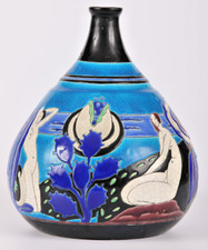 Longwy Primavera. Vase Art
