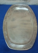 V72 Grand Plat Métal Argenté