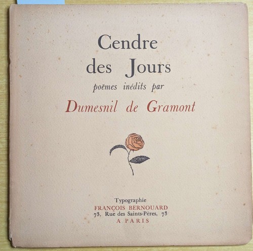Cendre des jours poèmes - des,