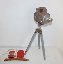 ANNÉES 50.EXCELLENT ÉTAT.CAMERA MECANIQUE .DOUBLE 8 MM.EMEL.+ CELLULE +TREPIED