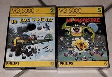 Lot De 2 Cassettes Vidéopac VG 5000 Philips - N° 2 Et 5 - Bon État