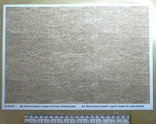 Papier autocollant brique - autocollant,