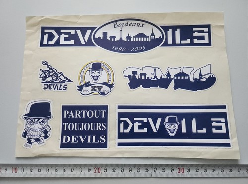 Stickers devils bordeaux ultra - stickers,