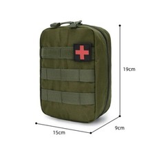 Trousse de secours tactique Vert Armée fixation molle Sac Médical Premiers Soins